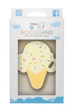 Bocioland Gryzak silikonowy - Lód Vanilla