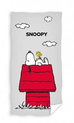 Carbotex Ręcznik kąpielowy plażowy SNOOPY TOWEL SNO223056-2344100