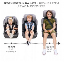 Fotelik samochodowy Kinderkraft Comfort Up i-Size 9-36 kg Happy Shapes