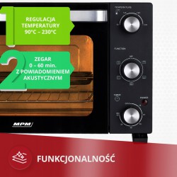 Piekarnik elektryczny z termoobiegiem 22l MPM MPE-14/T