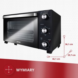 Piekarnik elektryczny z termoobiegiem 22l MPM MPE-14/T