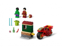 LEGO Marvel Iron Man z motocyklem i Hulk 76287