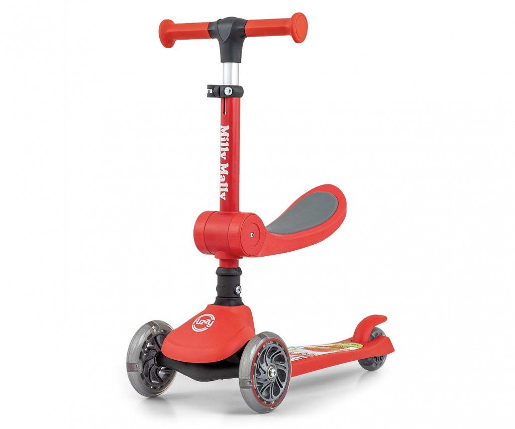 Milly Mally hulajnoga Scooter Fuzzy Red