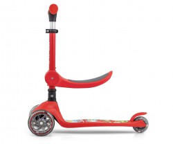 Milly Mally hulajnoga Scooter Fuzzy Red