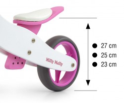 Milly Mally Pojazd rowerek 2w1 Jake Classic Pink