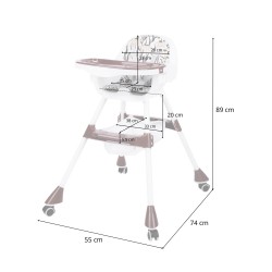 Primabobo Krzesełko do karmienia FILO brąz