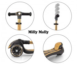 Milly Mally Scooter Boogie Golden led koła