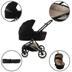 Kidwell Wózek głęboko-spacerowy VELMONT Black/Beige