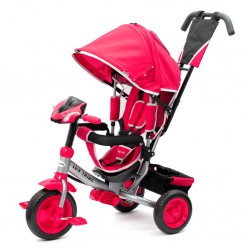 Baby Mix rowerek trójkołowy z LED światłami Lux Trike różowy