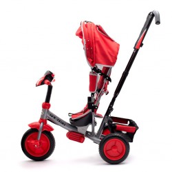 Baby Mix rowerek trójkołowy z LED światłami Lux Trike czerwony