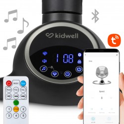 Kidwell Bujaczek leżaczek elektryczny 2w1 REVE black/Silver