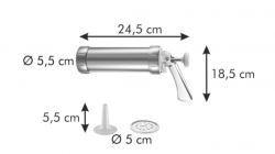 Tescoma Praska do ciasta/dekorator DELÍCIA, metalowa 630535.00