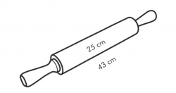 Tescoma Walek do ciasta DELICIA,stal.,25 cm,ø5cm 630170.00