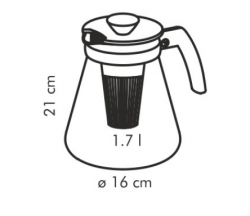 Tescoma Dzbanek TEO 1,7 l. z sitkami do zaparzania 646624.00