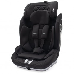 Baby Mix HERO Pro Fotelik samochodowy 76-150cm 9-36kg montaż pasem i-Size black