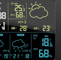 Stacja pogodowa BLAUPUNKT ME 3565 SMART z WiFi i sterowaniem Tuya