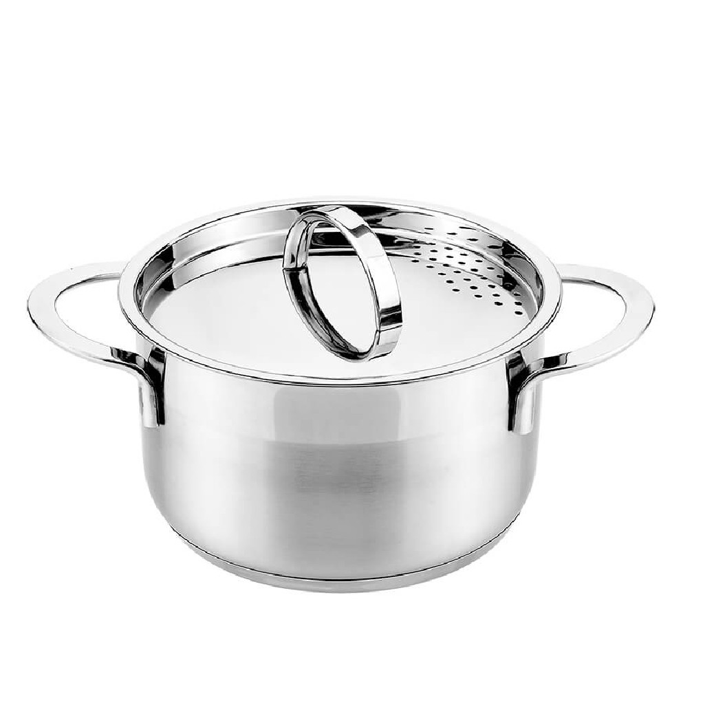 Maestro Garnek z pokrywką z dziurkami MR 3511 16 INOX 1.5 L