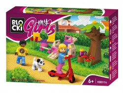 Blocki MyGirls Klocki  Spacer po parku 81 elementów