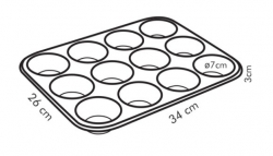 Tescoma Forma - 12 babeczek DELÍCIA 34x26 cm 623222.00