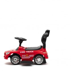 Baby Mix STRAŻ POŻARNA czerwony Dziecięcy jeździk z dźwiękiem i rączką