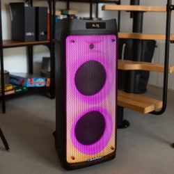 GŁOŚNIK PB 08 DB BLAUPUNKT LED PARTY BOX KARAOKE 2 x MIKROFON  BEZP. BLUETOOTH