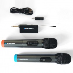 Podwójny mikrofon bezprzewodowy UHF BLAUPUNKT WM-60UDB