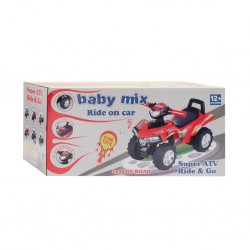 Baby Mix Jeździk Quad Szary Z Dźwiękiem