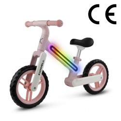 Kidwell  Rowerek biegowy SUNO Pink świecąca led rama