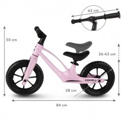 Kidwell  Rowerek biegowy VITO pink magnezowa rama