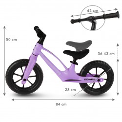 Kidwell  Rowerek biegowy VITO Violet magnezowa rama
