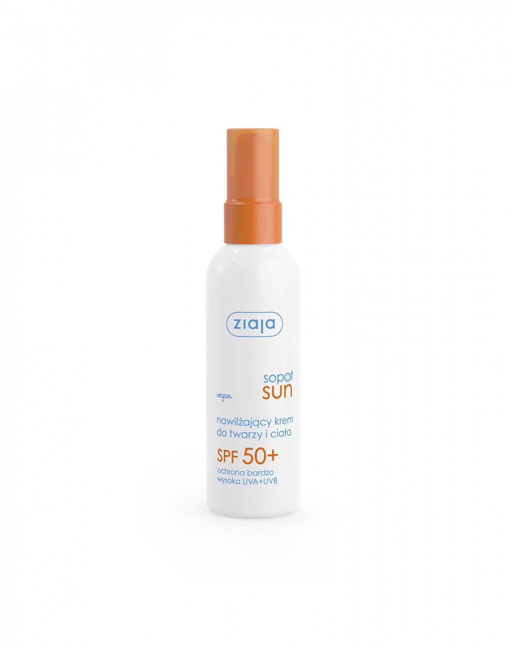 Ziaja Nawilżający krem do twarzy i ciała SPF 50+ ochrona UVA+UVB Sopot Sun