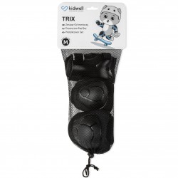 Kidwell Zestaw ochraniaczy TRIX Black M od 25 kg do 50 kg