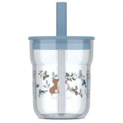 SZKLANKA DZIECIĘCA ZE SŁOMKĄ MIO 250ML FOREST FRIENDS 108023065408