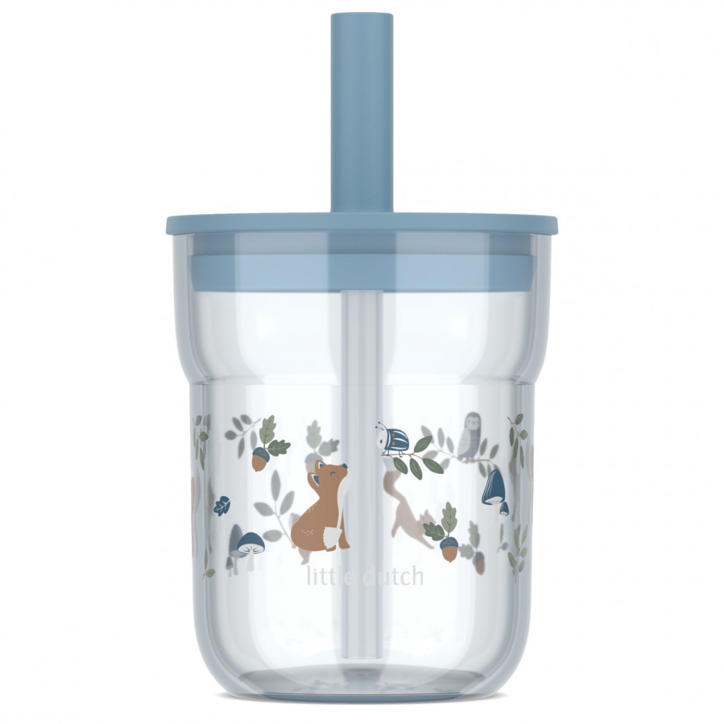 SZKLANKA DZIECIĘCA ZE SŁOMKĄ MIO 250ML FOREST FRIENDS 108023065408