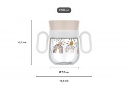 KUBEK DZIECIĘCY TRENINGOWY DO NAUKI PICIA MIO 200 ML SUNSHINE %26 RAINBOW