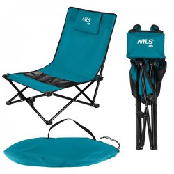 NILS NC3306 NIEBIESKO-CZARNE KRZESŁO PLAŻOWE