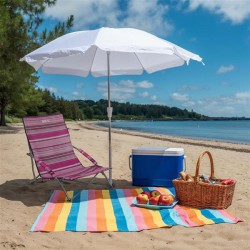 NILS NC3035 RÓŻOWE KRZESŁO PLAŻOWE