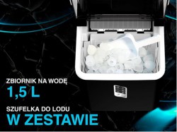 Kostkarka do lodu Lafe IceTwist Pro czarny