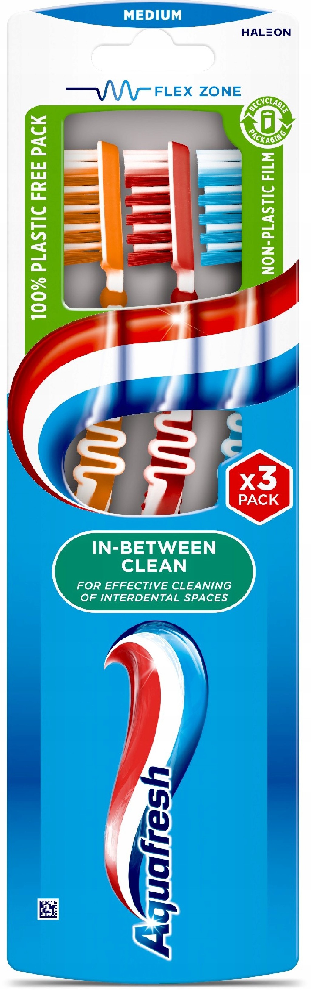Szczoteczka Do Zębów Aquafresh 3 Pack In-Between Clean Medium
