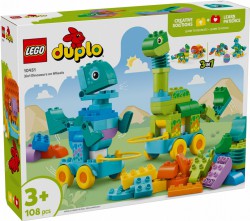 Lego Duplo Town 3 W 1 Dinozaury Na Kółkach 10451