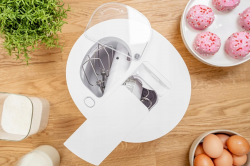 MIKSER RĘCZNY ZHM 2759 1000W Z MISĄ (2) Compact Chef