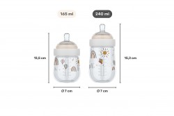 Butelka Ze Smoczkiem Mepal Mio Sunshine & Rainbow 240 ml