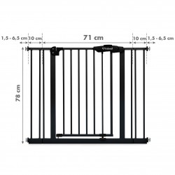 Kidwell Bramka zabezpieczająca Guarda Black 75-104cm