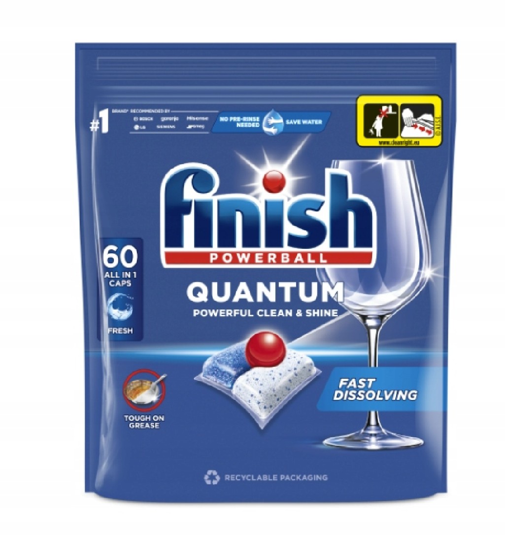 Kapsułki Do Zmywarki Finish Quantum All-in-1 60 Sztuk