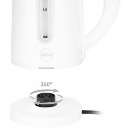 Czajnik Eldom C 185 B Biały 0,8 L 1000 W Obudowa Izolowana