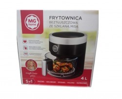 Frytownica Beztłuszowa MG Home AF24012B Ze Szklaną Misą Czarna