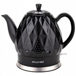 Czajnik Ceramiczny Kamille 1728 Czarny 1.5 l