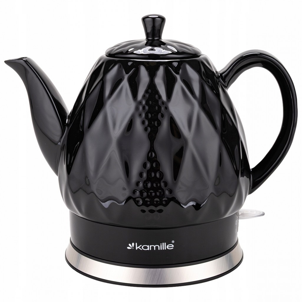 Czajnik Ceramiczny Kamille 1728 Czarny 1.5 l