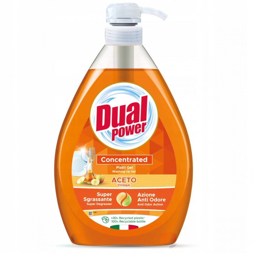 Płyn Do Naczyń Pompka Dual Powwe Aceto 1l