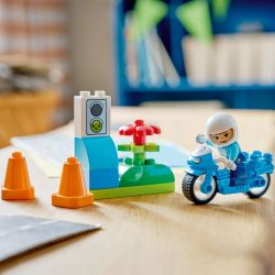 Lego Duplo Niebieski Motocykl Policyjny 10471